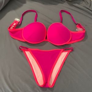 Victoria’s Secret Push Up Bikini Top and Matching Bottoms